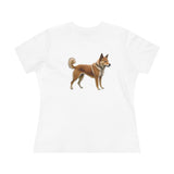 Shikoku - Japanese Hunting Dog - Women's Relaxed Fit Cotton Tee