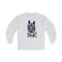 Norwegian Elkhound Unisex Cotton Long Sleeve Tee