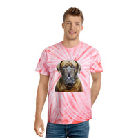 Dogue de Bordeaux Unisex Tie-Dye Cotton Tee, Cyclone