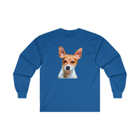 Rat Terrier Unisex Cotton Long Sleeve Tee