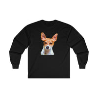 Rat Terrier Unisex Cotton Long Sleeve Tee