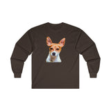 Rat Terrier Unisex Cotton Long Sleeve Tee