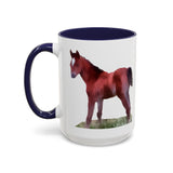 Horse 'Contata' Accent Coffee Mug - 2 Sizes