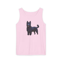 Croatian Sheepdog Unisex Relaxed Fit Garment-Dyed Tank Top