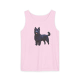 Croatian Sheepdog Unisex Relaxed Fit Garment-Dyed Tank Top