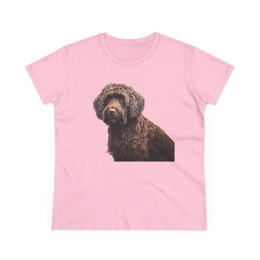 Barbet Women's Midweight Cotton Tee: A Artistic Embrace