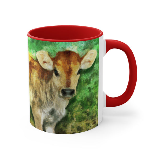 Jersey Calf Accent Coffee Mug, 11oz