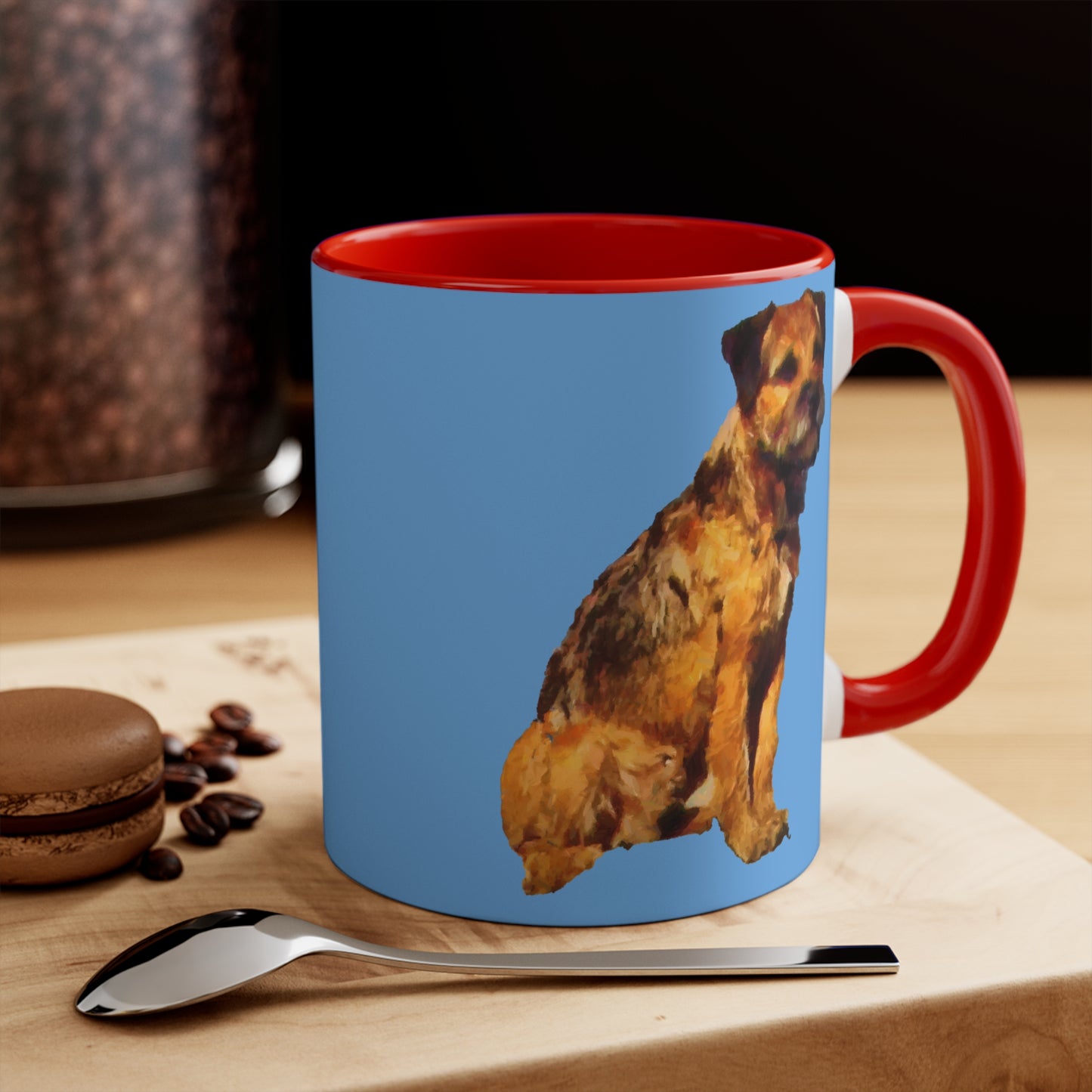 Charming Border Terrier 'Andrew' Ceramic Accent Coffee Mug