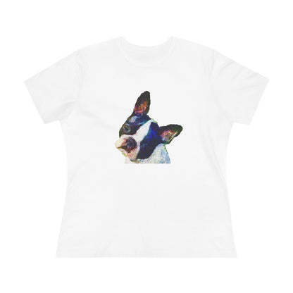 Boston Terrier 'Skipper' Women's Relaxed Fit Cotton Tee