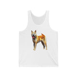 Akita Unisex Jersey Tank Top - Artistry Meets Comfort