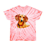 Dachshund 'Daisy' Unisex Cotton Tie-Dye Tee, Cyclone