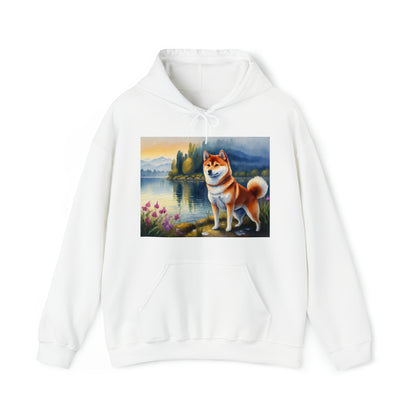 Shiba Inu Unisex 50/50 Hooded Sweatshirt