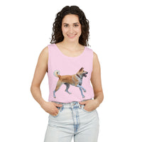 Korean Jindo Unisex Relaxed Fit Garment-Dyed Tank Top