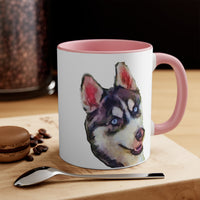 Siberian Husky 'Iditarod' Accent Coffee Mug, 11oz