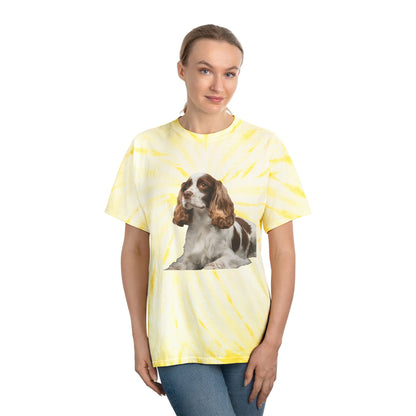 French Spaniel Classic Tie-Dye Tee, Cyclone