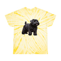 Black Russian Terrier Tie-Dye Tee, Cyclone