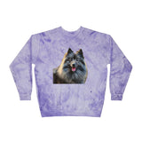 Keeshond Colourful Chaos Crewneck Sweatshirt