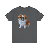 Pekingese Puppy Unisex Jersey Short Sleeve Tee