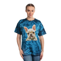 French Bulldog 'Bouvier' Unisex Tie-Dye Tee, Crystal