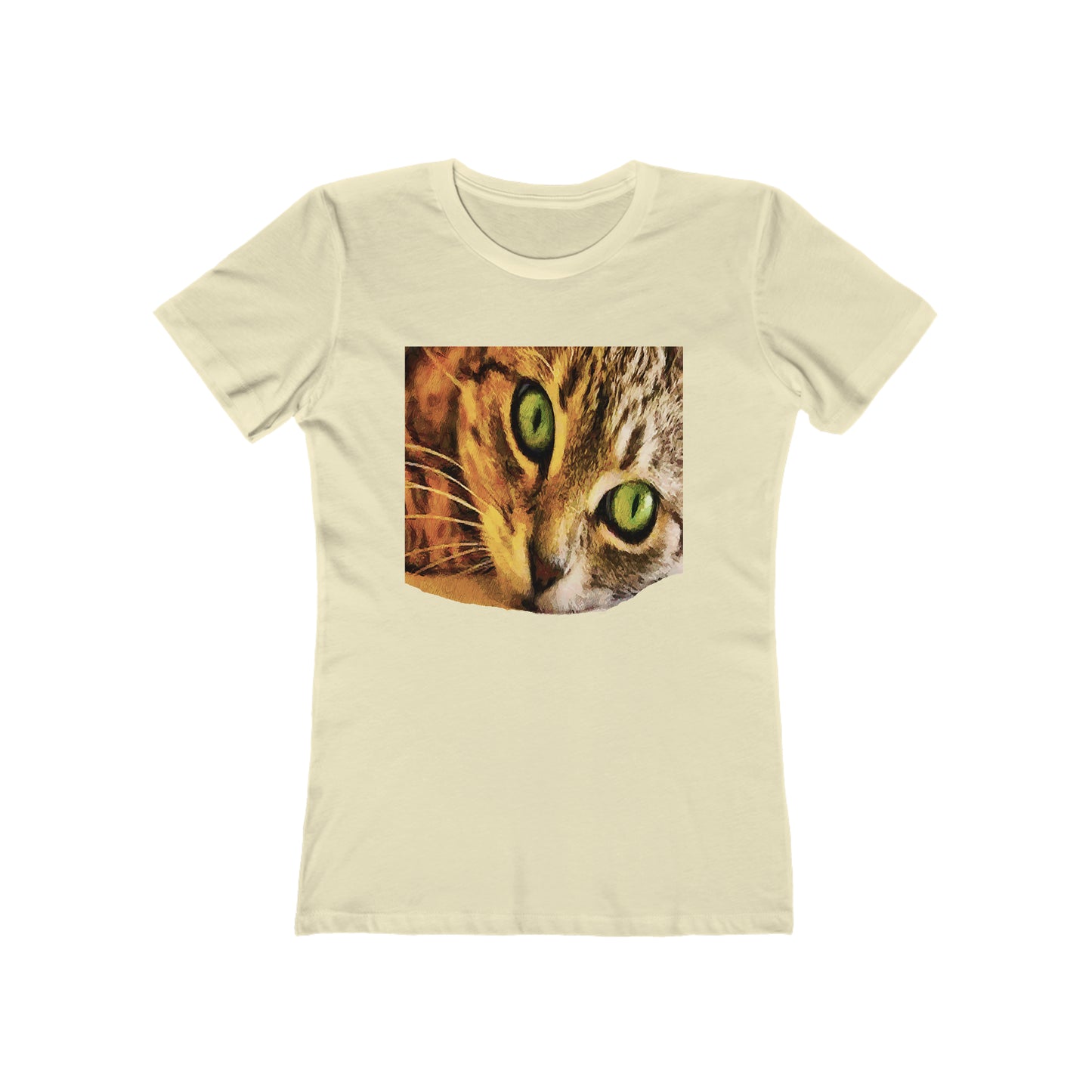 Wide-eye Cat - Women's Slim Fit Ringspun Cotton T-Shirt