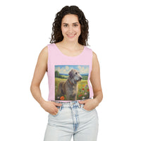 Irish Wolfhound Unisex Relaxed Fit Garment-Dyed Tank Top