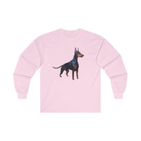 Doberman Pinscher Unisex Classic Cotton Long Sleeve Tee