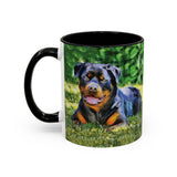 Rottweiler - Lina Accent Coffee Mug (11, 15oz)
