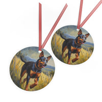 Lancashire Heeler Metal Ornaments