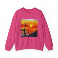 Big Sur Sunset at Pfeiffer Beach - Unisex 50/50 Crewneck Sweatshirt