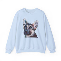 German Shepherd 'Sly' Unisex 50/50 Crewneck Sweatshirt
