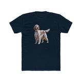 English Setter #4 - Men's Fitted Cotton Crew Tee