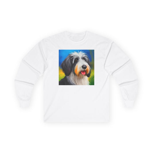 Polish Lowland Sheepdog Unisex Cotton Long Sleeve Tee