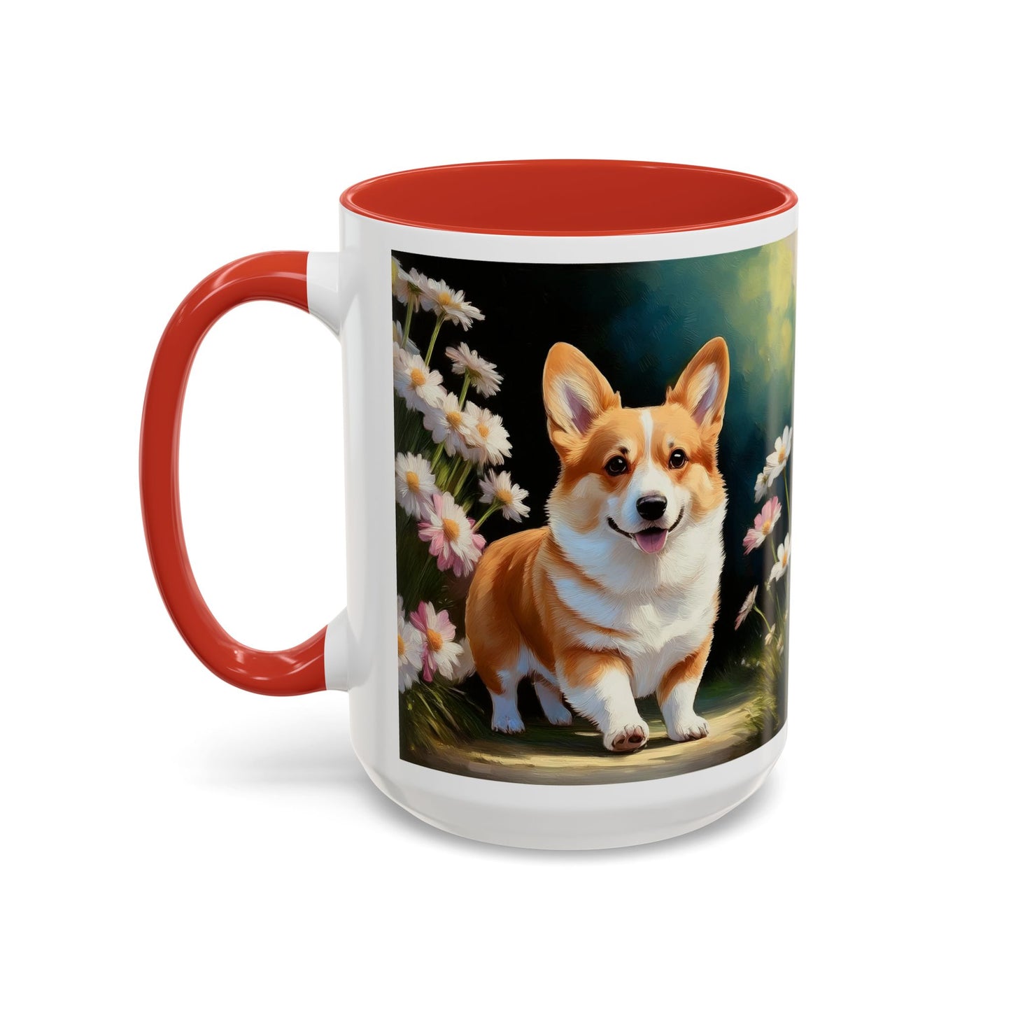Welsh Corgi Puppy - Accent Coffee Mug