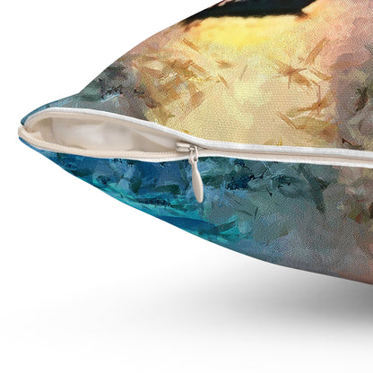 Greek Islands 'Aegean Enchantment' Spun Polyester Throw Pillow