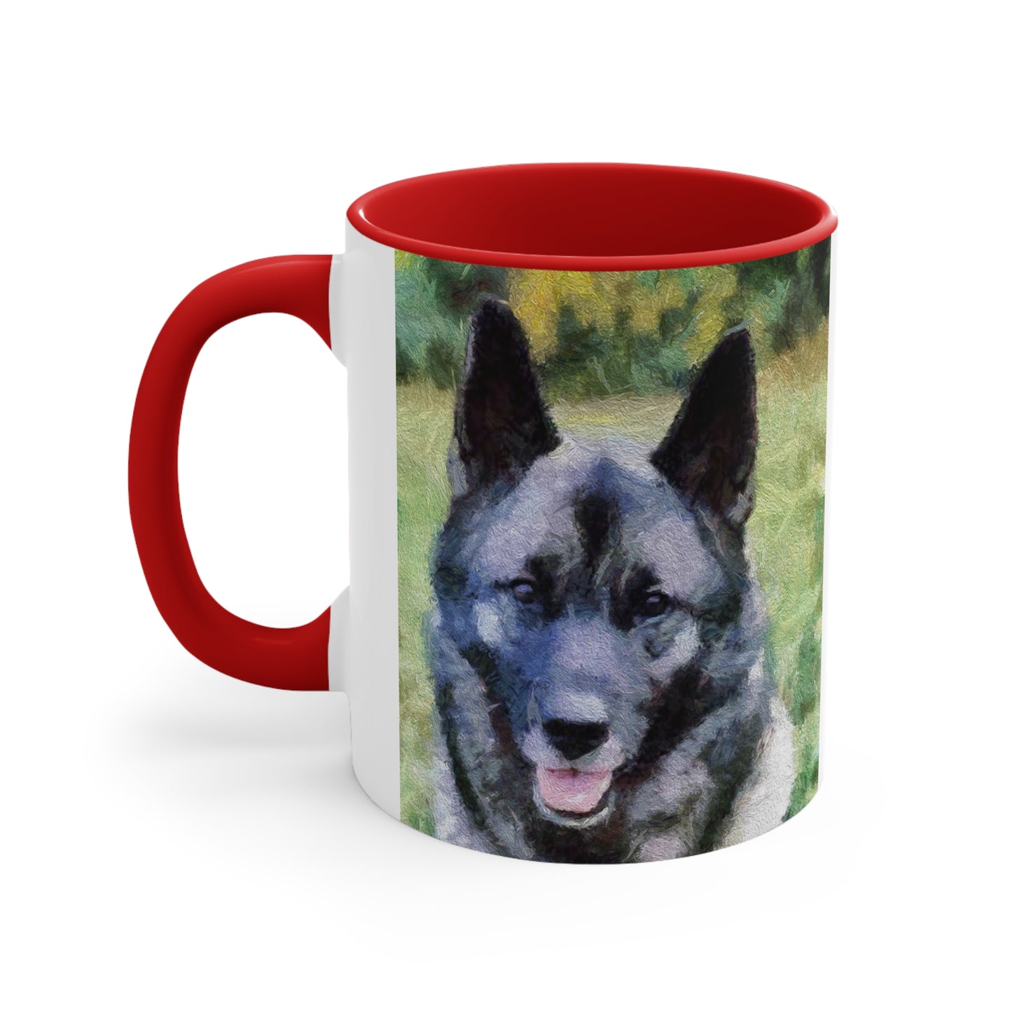 Norwegian Elkhound Accent Coffee Mug, 11oz