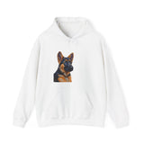 German Shepherd Puppy Unisex 50/50 Hooded Sweatshirt