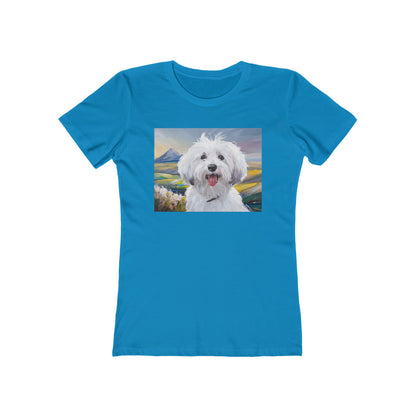 Coton de Tulear Women's Slim Fitted Ringspun Cotton Tee
