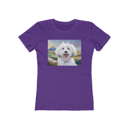 Coton de Tulear Women's Slim Fitted Ringspun Cotton Tee