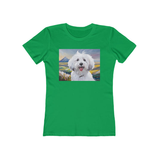 Coton de Tulear Women's Slim Fitted Ringspun Cotton Tee