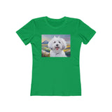 Coton de Tulear Women's Slim Fitted Ringspun Cotton Tee