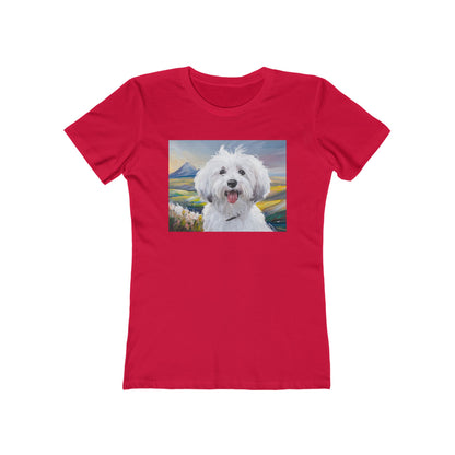 Coton de Tulear Women's Slim Fitted Ringspun Cotton Tee