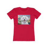 Coton de Tulear Women's Slim Fitted Ringspun Cotton Tee