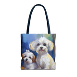 Maltese Polyester Tote Bag - Stylish and Functional