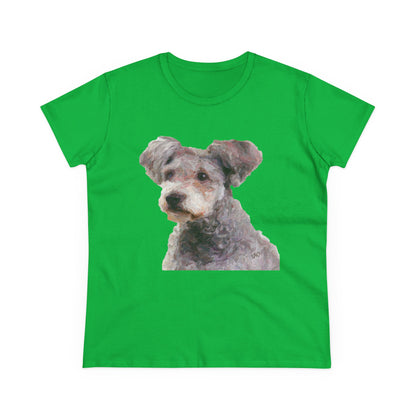 Hungarian Pumi Women's Midweight Cotton Tee