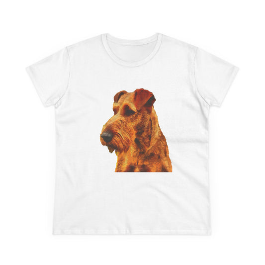 Irish Terrier 'Jocko' Women's Midweight Cotton Tee