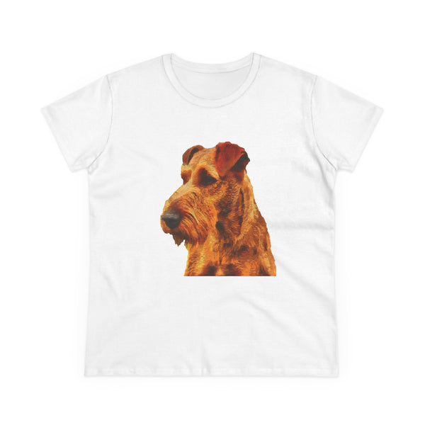 Irish Terrier 'Jocko' Women's Midweight Cotton Tee