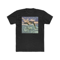 Dolphins 'Flip & FLop' --  Men's Fitted Cotton Crew Tee