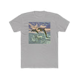 Dolphins 'Flip & FLop' --  Men's Fitted Cotton Crew Tee