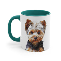 Yorkshire Terrier - Yorkie 'Lupis' Accent Coffee Mug, 11oz