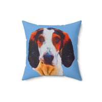 Treeing Walker Coonhound Spun Polyester Throw Pillow
